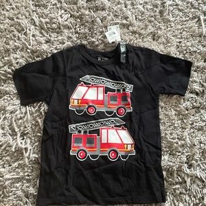 The Children’s Place black fire truck t-shirt 4T